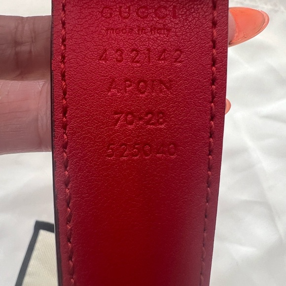 Gucci Dionysus Red Belt **Size 70** - Picture 4 of 6